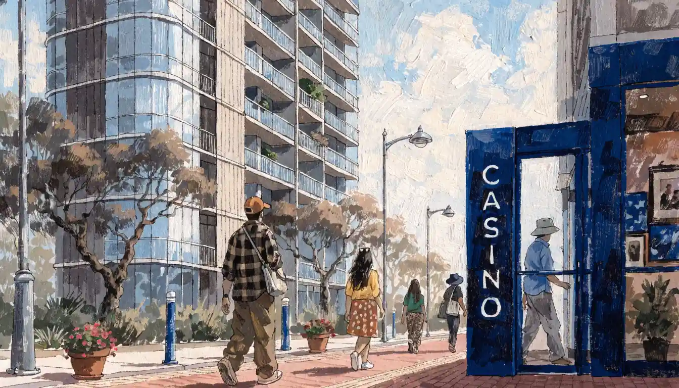 Serviced apartments near Perth casino with walking path