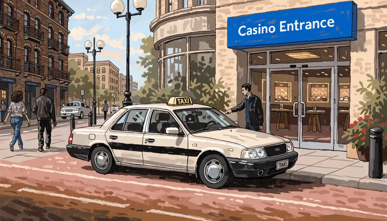 Drop‑off area in front of a Tasmanian casino