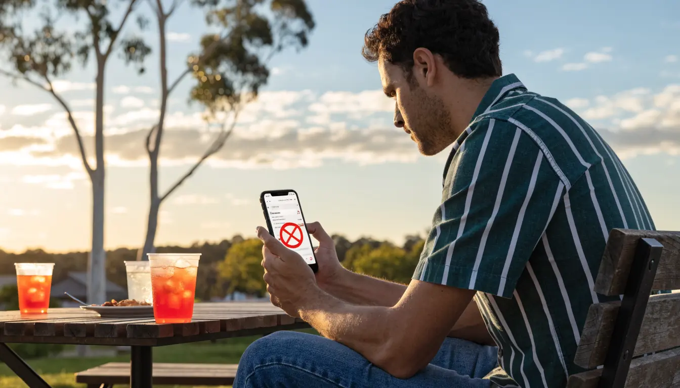 Australian man with prohibited live betting app on phone