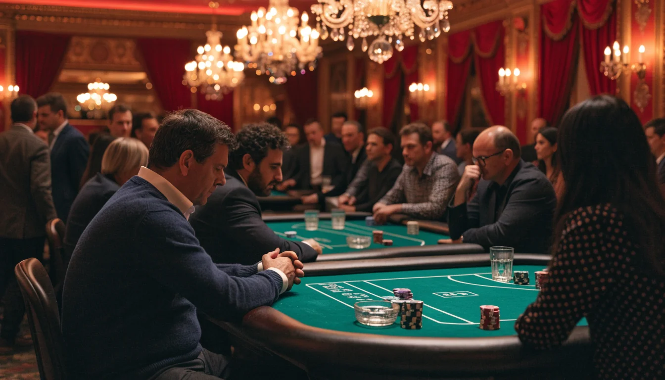 Melbourne casino interior with live table games